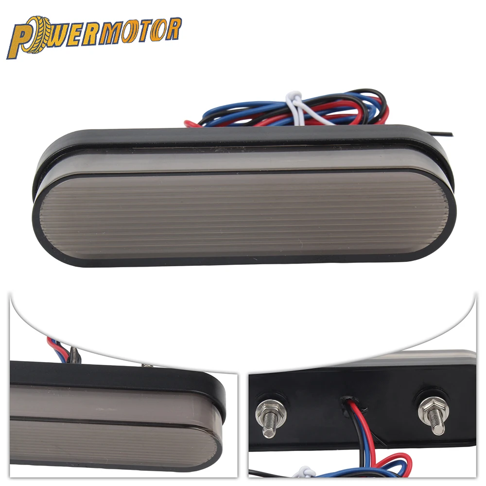 Motorcycle LED Tail Light 12V 24V High Low Red Stop Lamp Brake Taillight For Chopper Crusier Scooter Dirt Pit Bike ATV