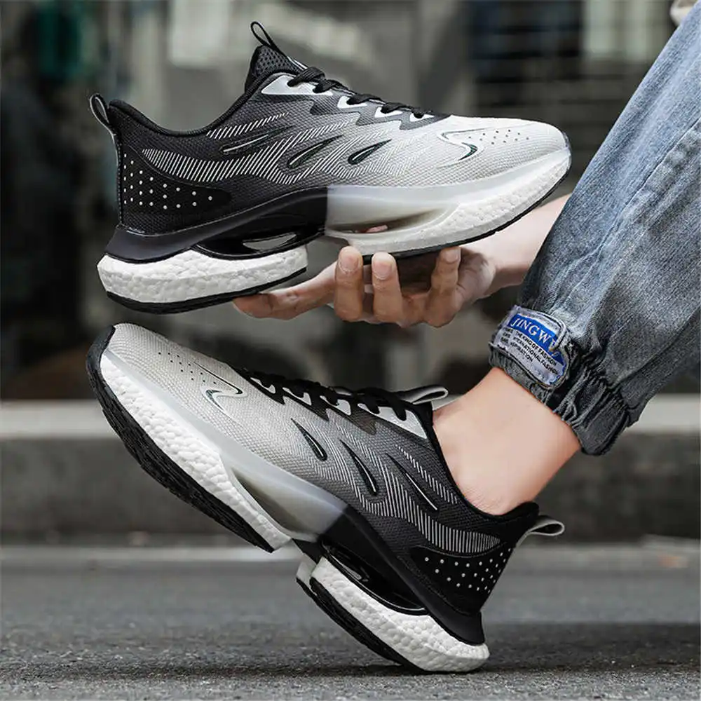 

Сетчатые нескользящие бежевые ботинки для кормления, кроссовки высокого уровня, синяя женская обувь, спортивные повседневные спортивные лоферы в стиле боти, подержанные