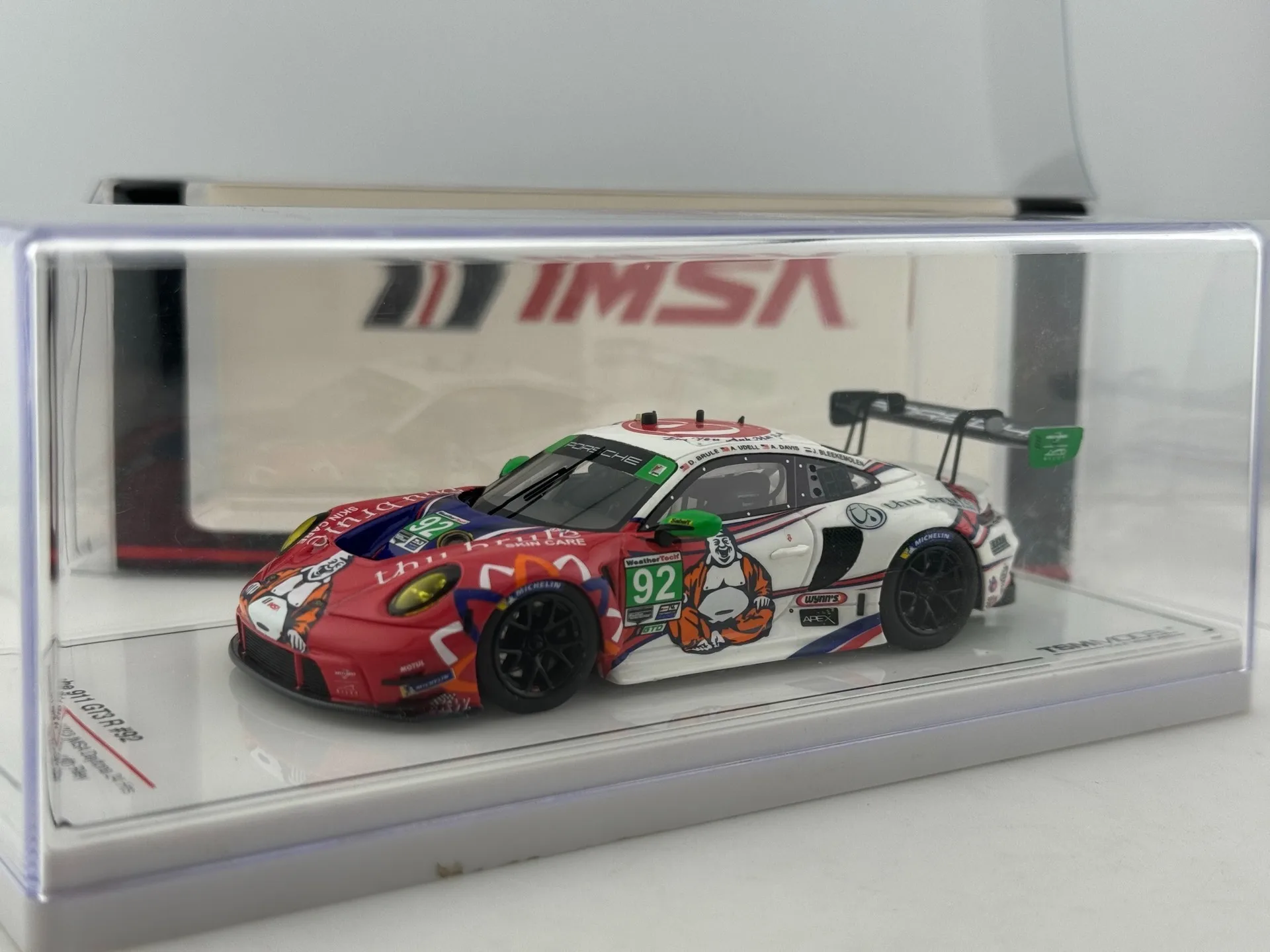 Druckguss TSM Porsche 911GT3 R im Maßstab 1:43 # 92-Automodell zum Sammeln, Spielzeug, Geschenk, Souvenir, Ausstellungsornament