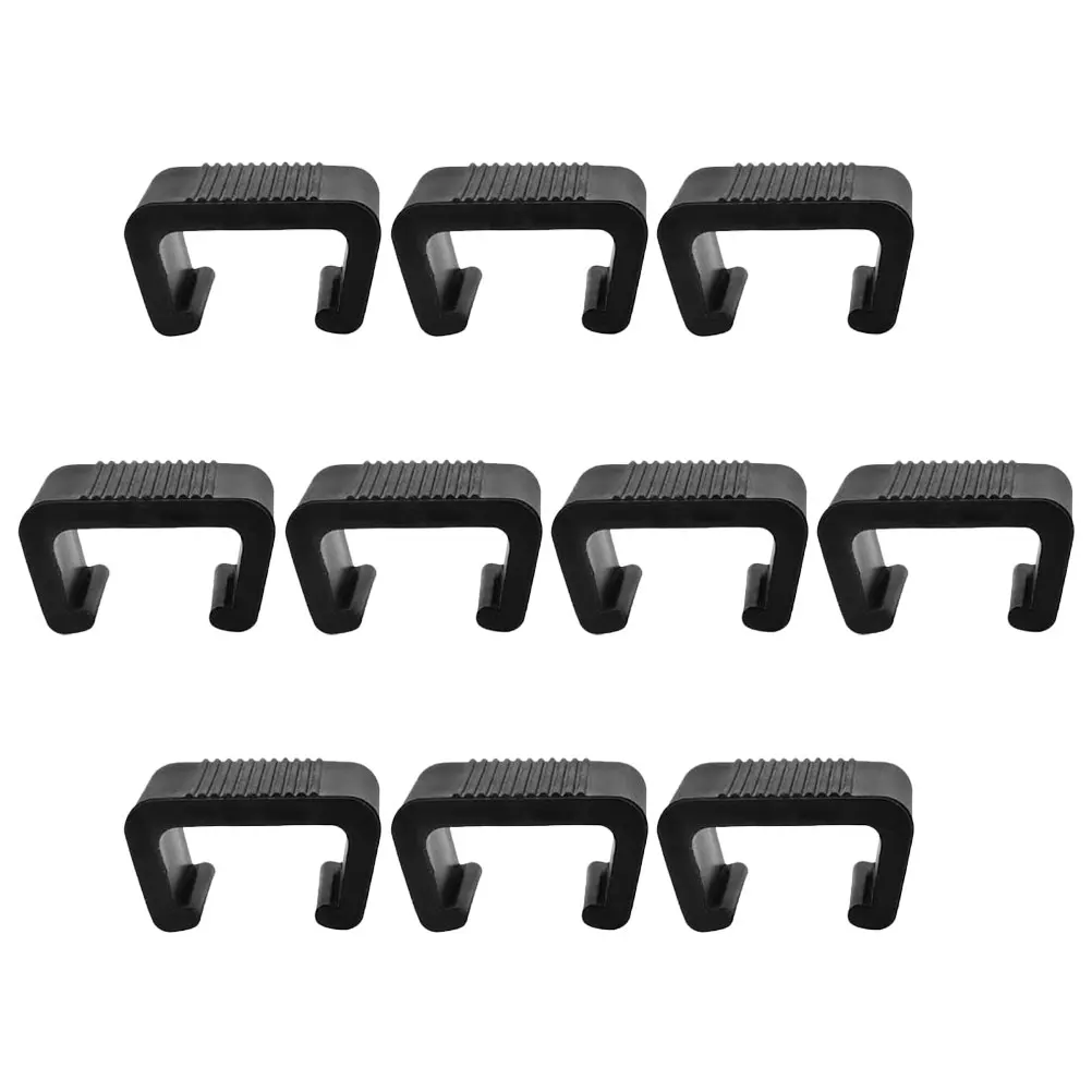

10pcs Rattan Wicker Chair Fasteners Furniture Module Clips Adjustable Patio Sectional Sofa Connectors Black Outdoor