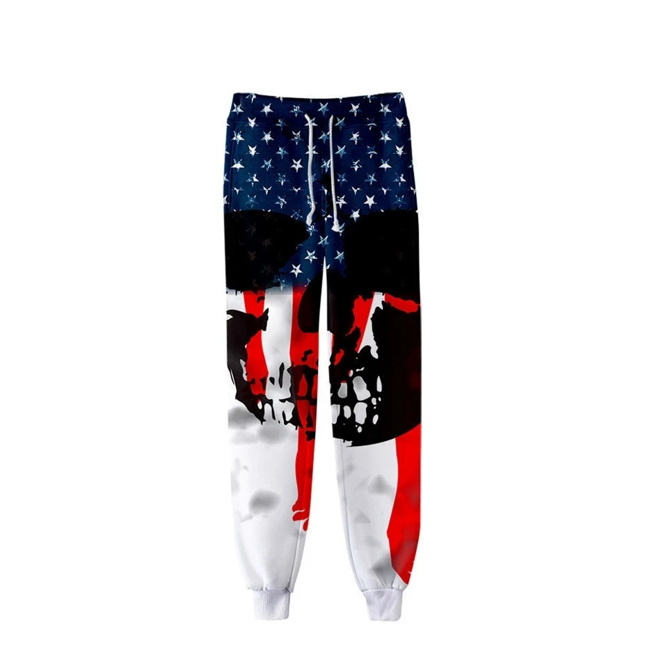 New Skull Eagle USA National Flag 3D Print Causal Clothing Fashion Men Women Tracksuits Crewneck Hip Hop Pants Plus Size S-7XL