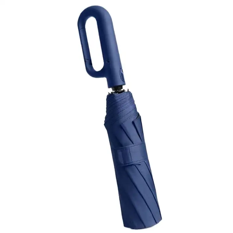 Windproof Umbrella Wind Proof Umbrellas Automatic Carabiner Handle Umbrella Compact Folding Umbrella Automatic Open And Close