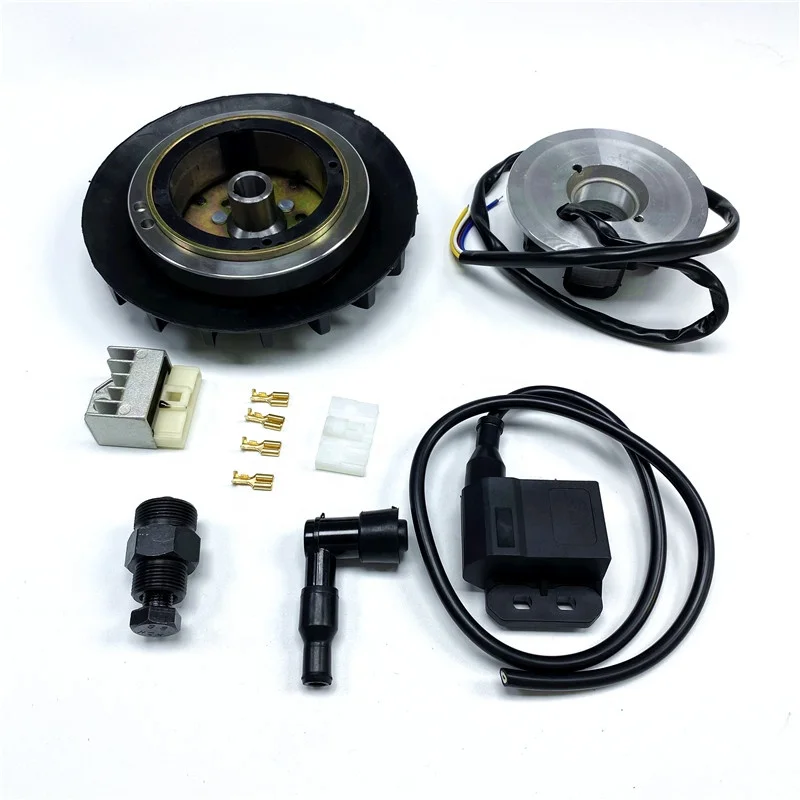 For Vespa 50 125 ET3 PK 19mm Cone 12 Volt Electric Flywheel Cone Ignition Stator Kit - Image 3