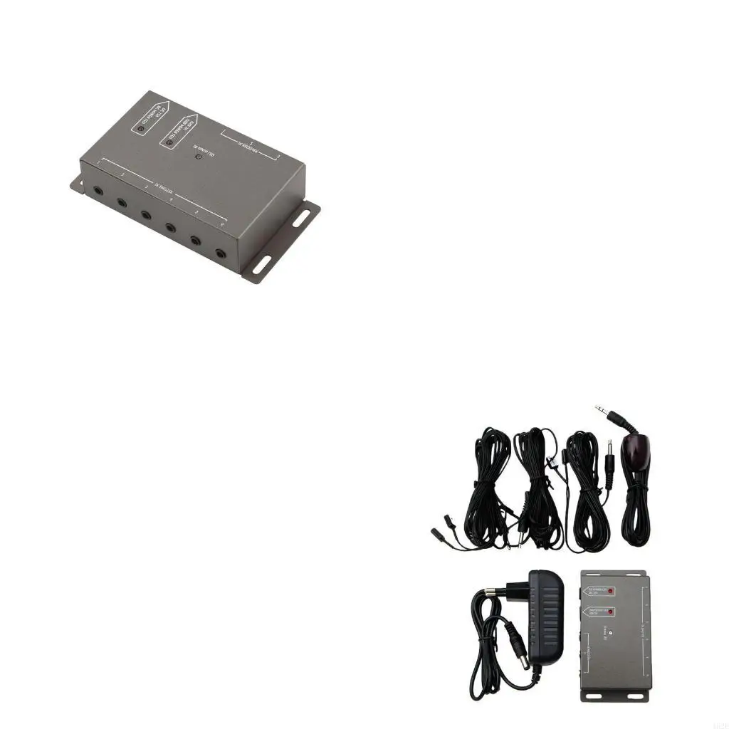 462E Remote Extender 6 Emitters 1 Receiver IR Repeater System