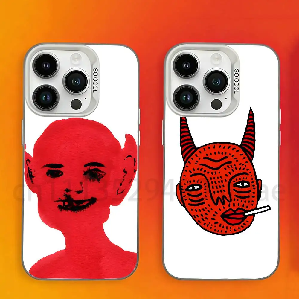 

P-Polly Nor Art Phone Case For iPhone 17,16,15,14,13,12,11,Pro,Max,Plus,Mini, Anti Fall Matte Hard Bumper