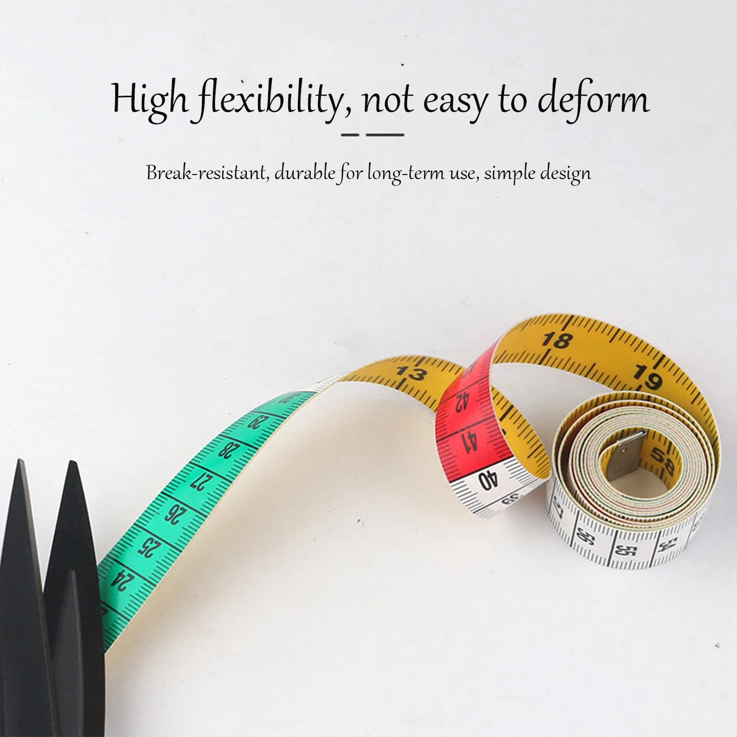 Colorful 1.5M Dual Scale Soft Tape Measure with Metal Button for Sewing Tailoring Body Measuring Ruler Scale forTailor Craft DIY view 3