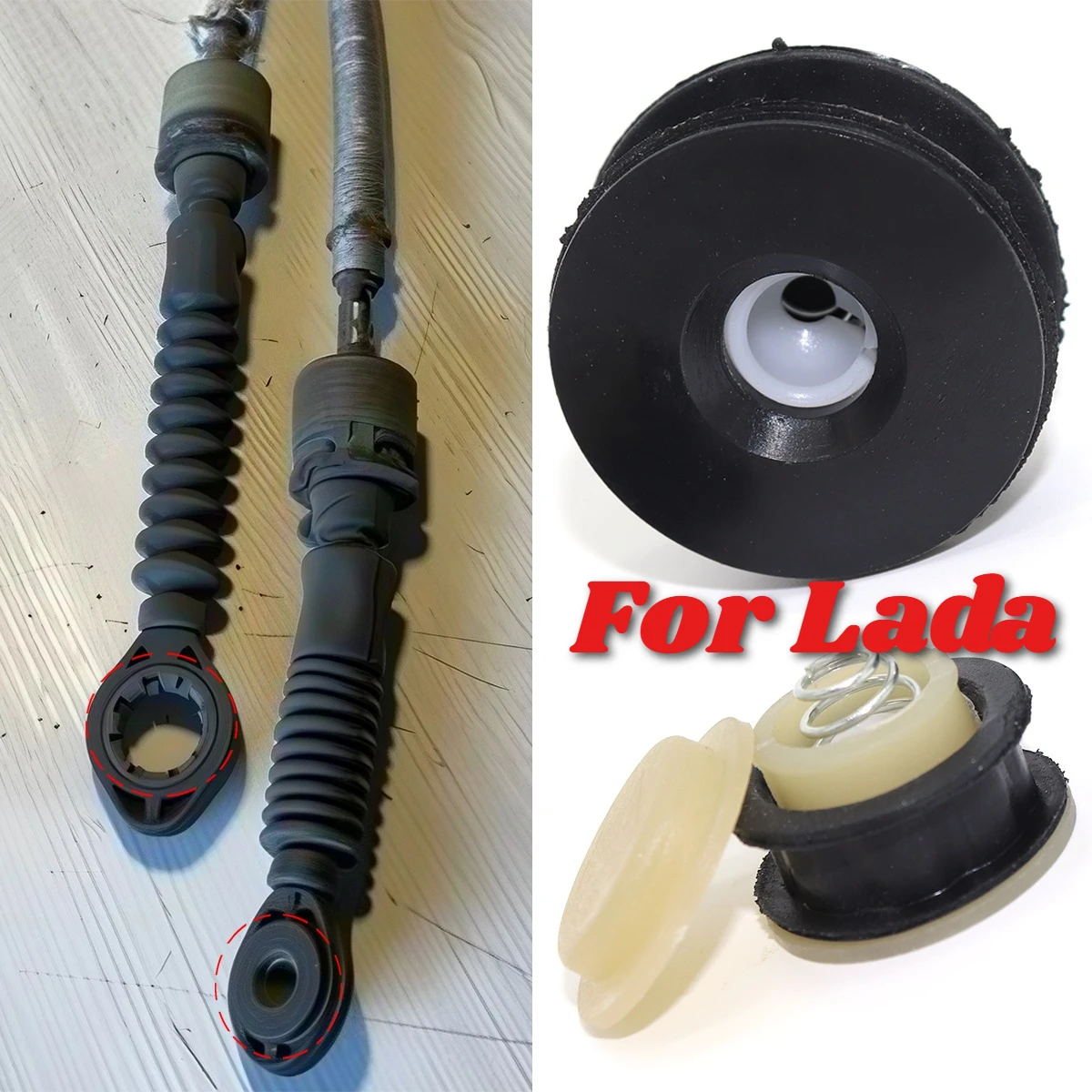 

Car Manual Gearbox Shift Cable Linkage Control Bushing Gear Shifter Lever End Rod Connect For Lada Kalina 118 111 Consul LUX 110
