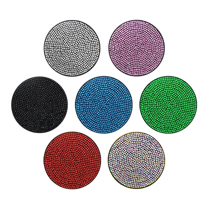 New Car Cup Pad, Diamond Studded Car Anti Slip Insulation New Material Anti Slip Pad, Creative Car Anti Slip Silicone Pad