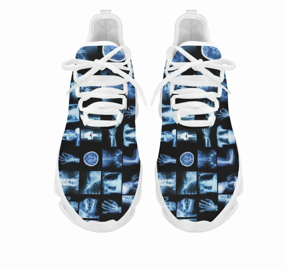 Fashion Mesh Sneakers Shoes Radiologic Technologist Blue Print Women Lightweight Flats Footwear Zapatillas Hombre