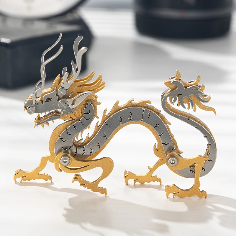 MOKR Dragon 3D Metal Puzzle Brain Teaser Puzzles For Adults Christmas Birthday Gift Model Kit