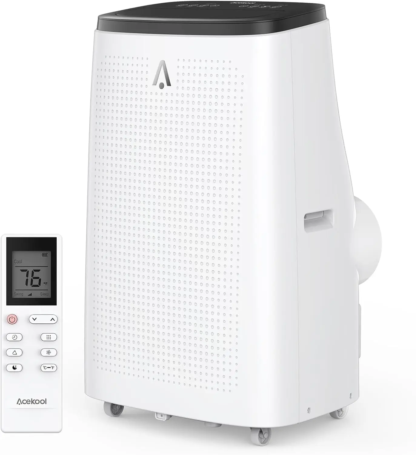Aire acondicionado portátil de 14000 BTU, aire acondicionado de habitación 4 en 1 de bajo consumo con control remoto/ventilador/deshumidificador, enfría hasta 750 pies cuadrados.