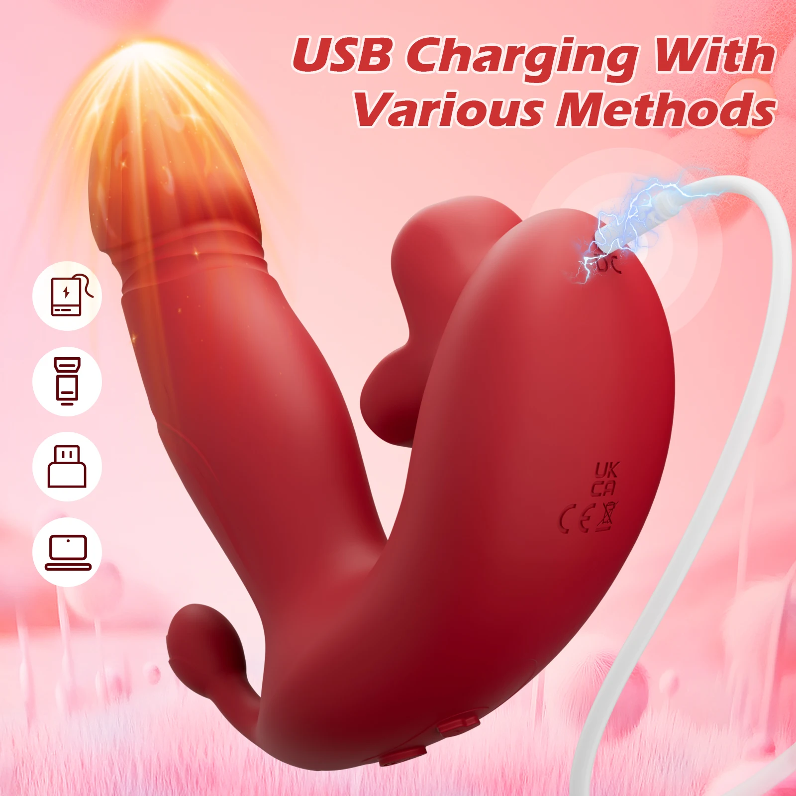 APP التحكم يمكن ارتداؤها تلسكوبي دسار هزاز اللسان لعق البظر محفز G بقعة تدليك المهبل استمناء لعبة الجنس للنساء #4