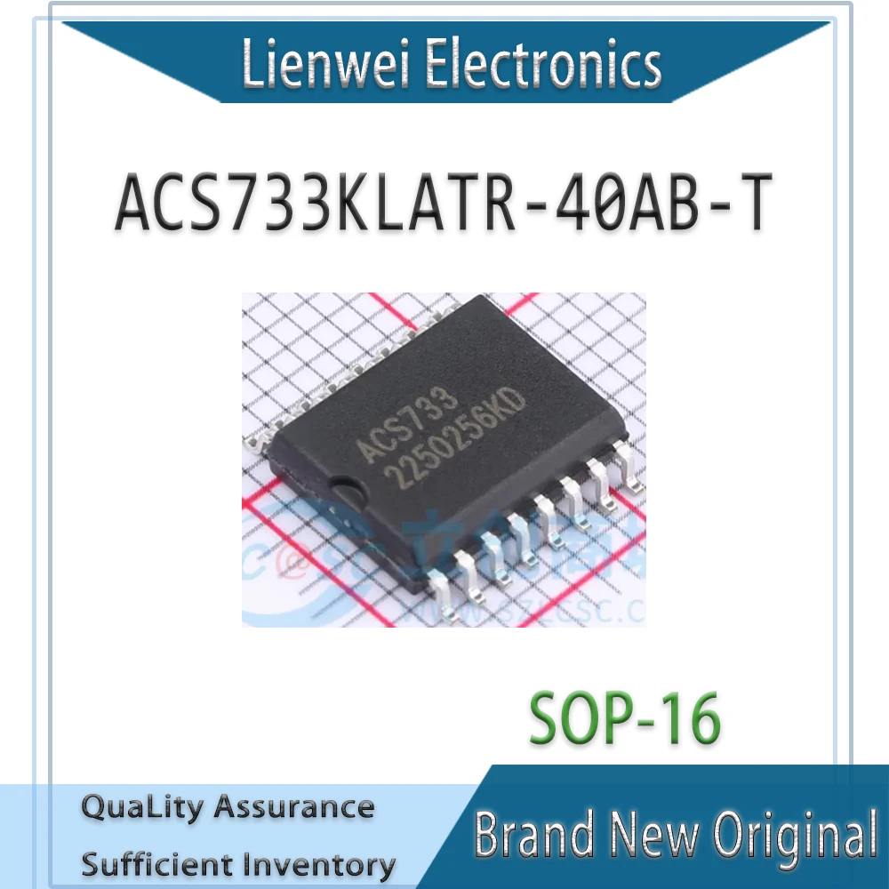 

100% New Original ACS733 ACS733KLATR-40AB-T IC Chipset SOP-16