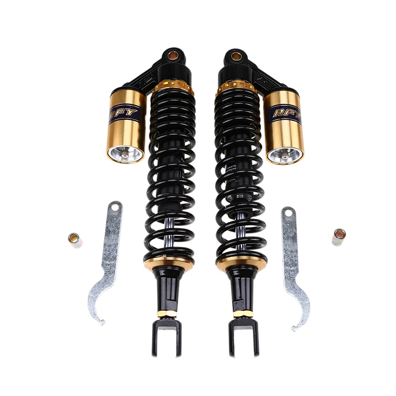 395mm Motorcycle Nitrogen Rear Suspension Shock Absorber Spring Replacement Kit Universal Fit for Most Motorcycles