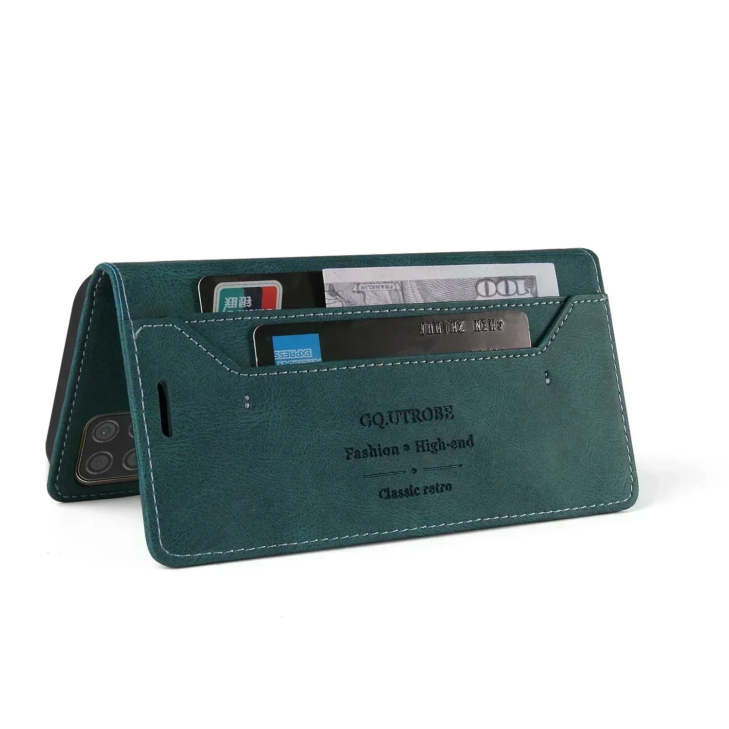 Funda tipo billetera de cuero de lujo antirrobo para Huawei P40/P30/P20 Pro Lite E Y5P Y6P Y7P P Smart Z 2019 2020 2021