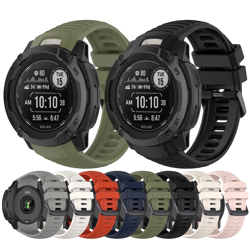 

Official Strap 22MM 26MM For Garmin Instinct 2X Solar/Forerunner 965 955/Approach S62 S60 Wristband Quickfit Silicone Wacth Band