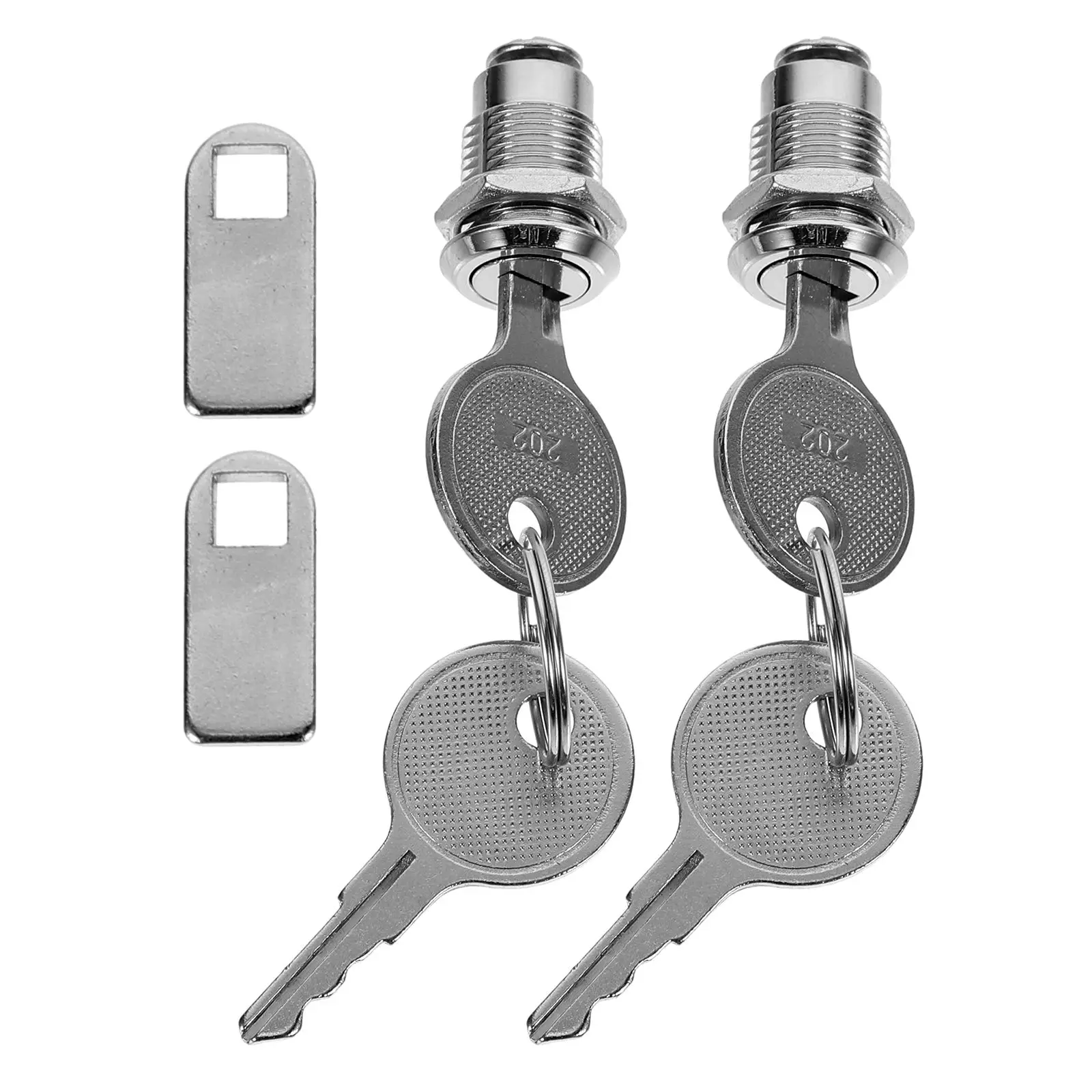 

2 Sets Rv Compartment Locks Lock 12mm Cabinet Drawer Zinc Alloy Durable Keyed Locks for Furniture Electrical Server Box