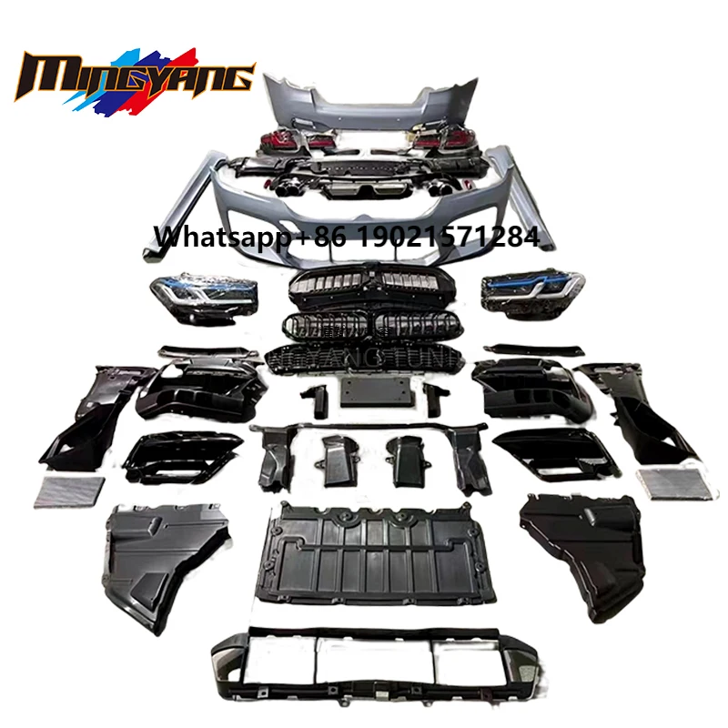 

Auto Parts and Accessories Body Kit for G30 Pre to G30 Lci M5 Front Bumper With Grille Headlights Full Bodykit