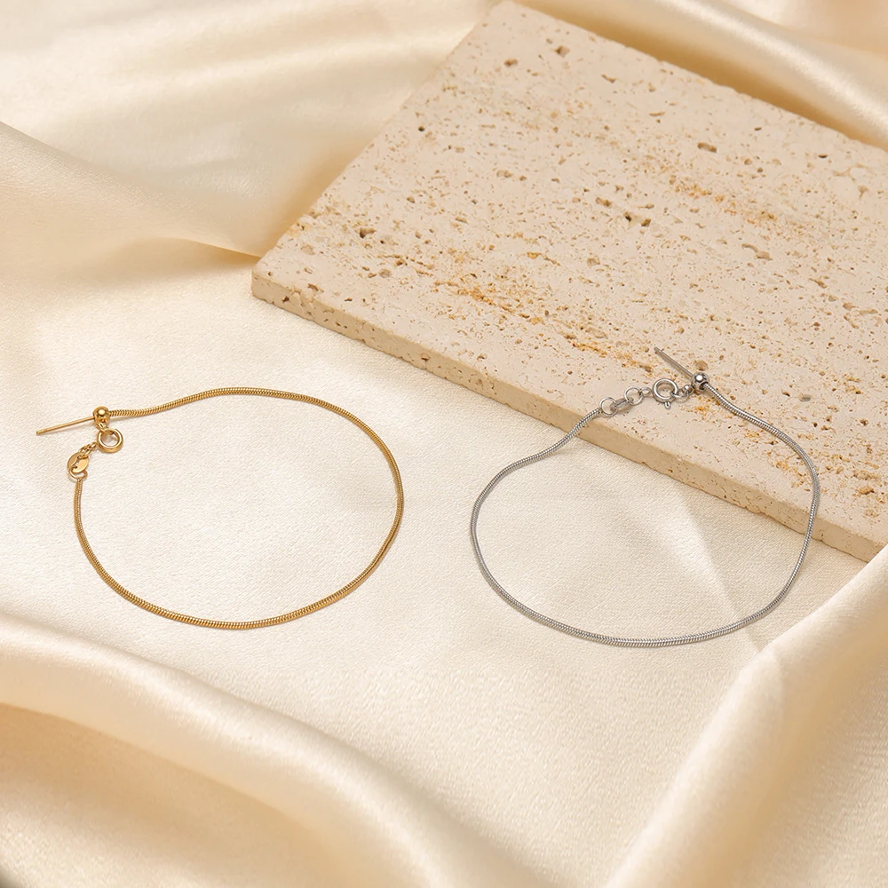 4 Stück Edelstahl 18cm Verstellbare Gliederketten Armbandverbinder für DIY Modeschmuck Handgemachte Fußkettchen Herstellung Partygeschenke – Detail 4