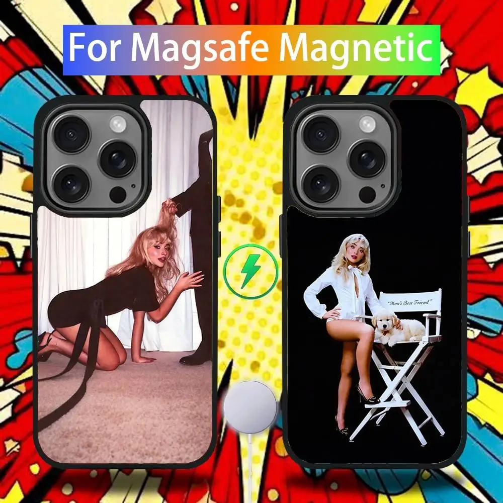 

S-Sabrina Man s Best Friend Phone Case For iPhone 17,16,15,14,13,12,11,Pro,Max,Plus,Mini,SE4 Magnetic Magsafe Wireless Charging