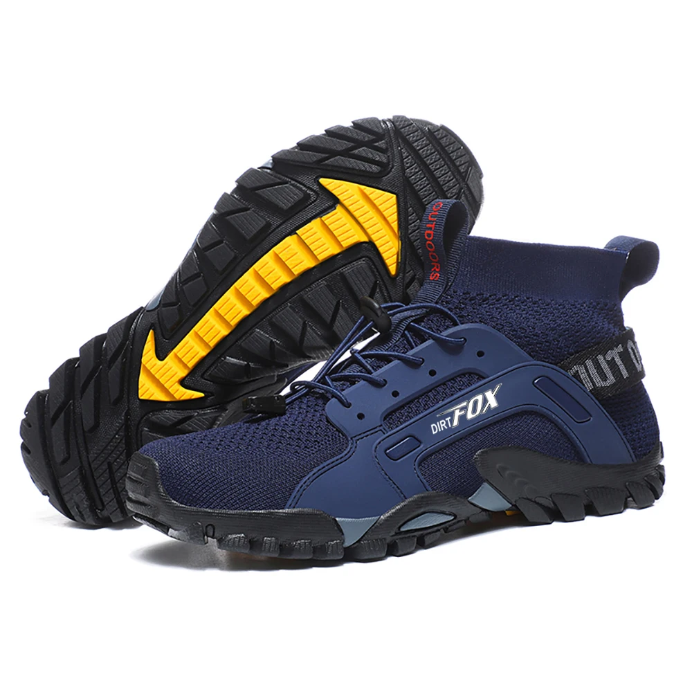 DIRTFOX Herren Fahrradschuhe Mtb All-Terrain Outdoor Sport Straße Mountainbike Schuhe Mesh rutschfeste Wanderschuhe Fahrrad Turnschuhe