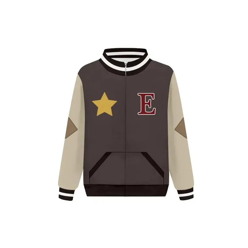 アニメ『The Owl Cos House』ノセダコスプレ衣装、フード付きパーカー、ジップアップベースボールジャケットコート、カジュアルオーバーコート、デイリーディスガイスクロ