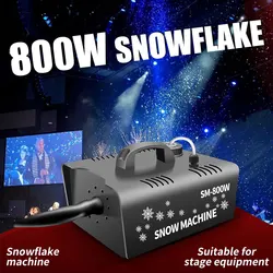 800W Snowflake Machine Simulated Snowflake Sprayer With DMX 512 Performance Stage Effects  For Performance Party Wedding