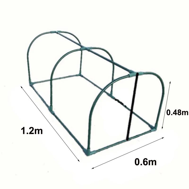 1.2M Mini Greenhouse  Portable Seedling Garden Tunnel With Doors Plastic Cover For Outdoor