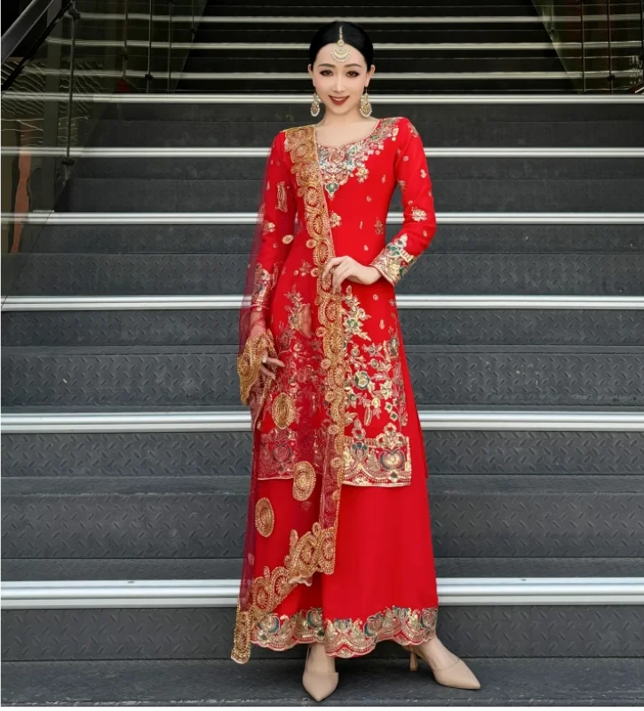 

Chinese Xinjiang Dance Costume Two-piece Set Dance Costume India