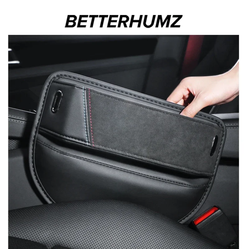 Made of Alcantara For BMW F30 F20 G30 E90 E60 F10 X1 X3 X4 X5 X6 Center Console Seat Gap Storage Box Car Interior Accessories