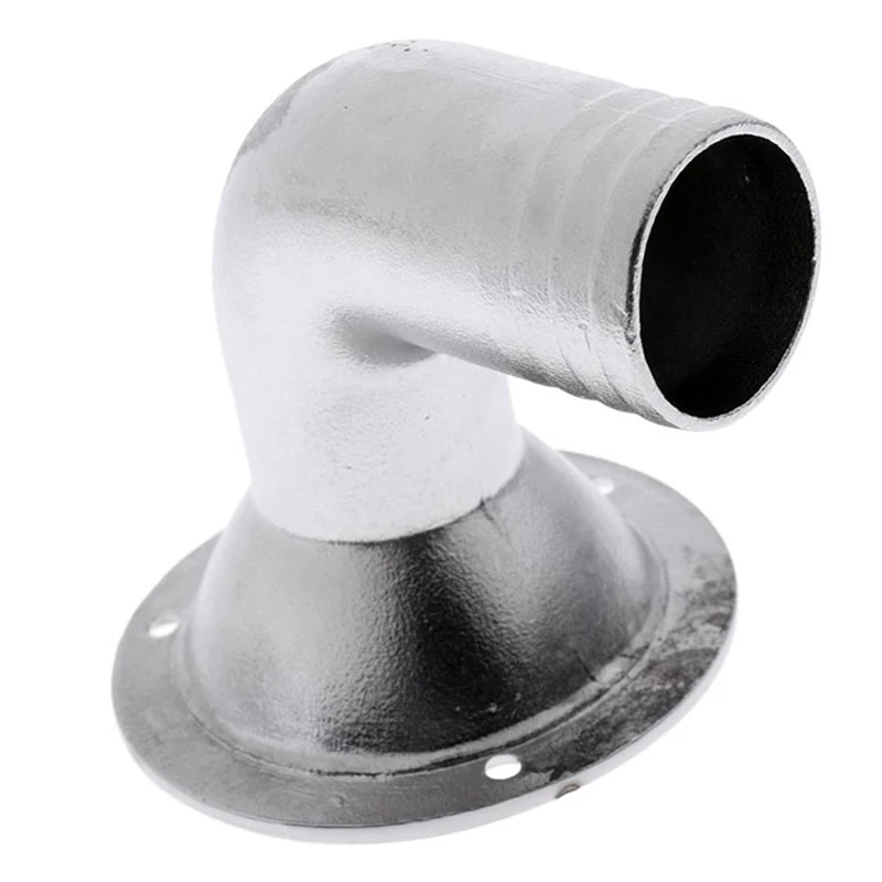 Marine Accessories 316 Stainless Steel Boat Deck Drain Scupper 90 Degree 38MM For Yacht Flatable Fishing Boat