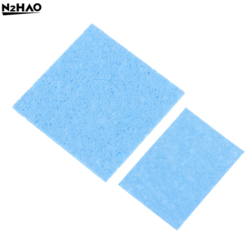 10pcs/lot  Iron Sponge Blue Soldering Sponge For BGA Soldering Iron Tip Cleaning Welding Head Cleaner Tools Welding Material