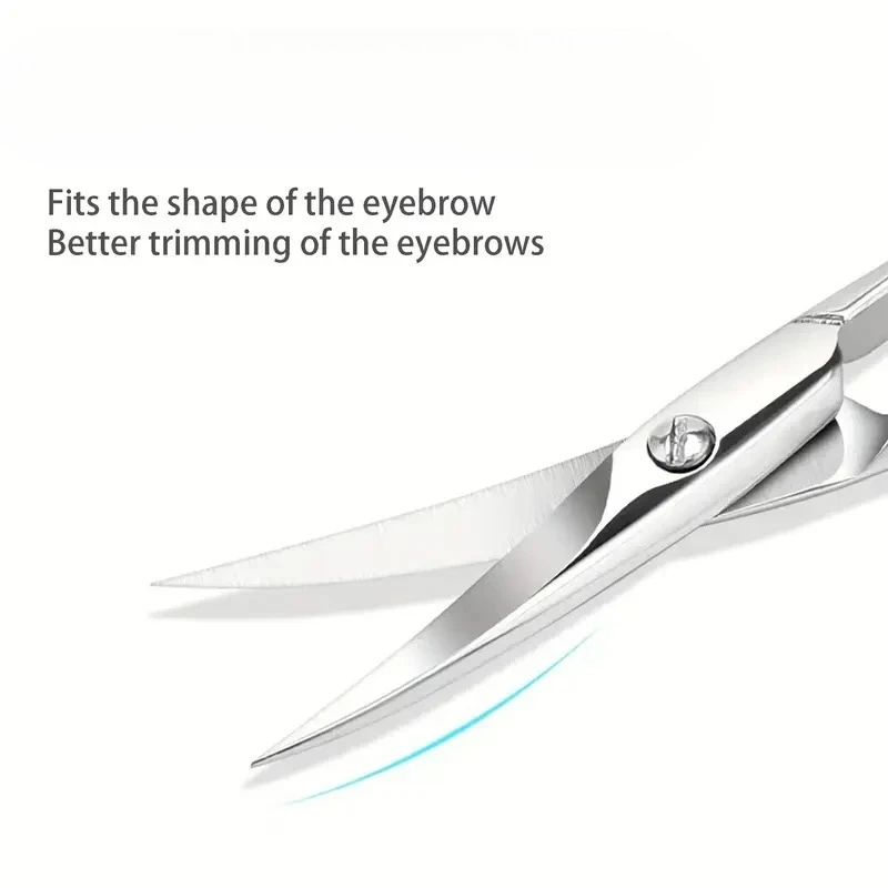 Petites ciseaux en acier inoxydable pour ongles, ciseaux pour poils de sourcils et de nez, coupe-ongles, coupe-visage, outil de maquillage et de beauté