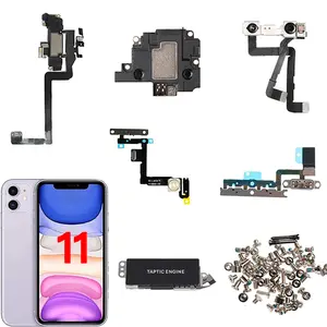 Bilashmart Inside Parts Replacement Fro iPhone 11 Front Camera Ear Speaker Power Volume Flex Cable Screws Taptic Engine .....