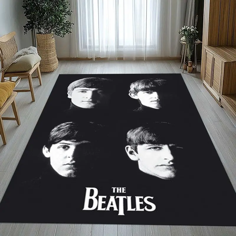 Fab Four The B-Beatles Abbey Road Rock Band Soft Non-Slip Large Area Rug for Living Room,Bedroom Carpet Mat for Sofa,Home Decor