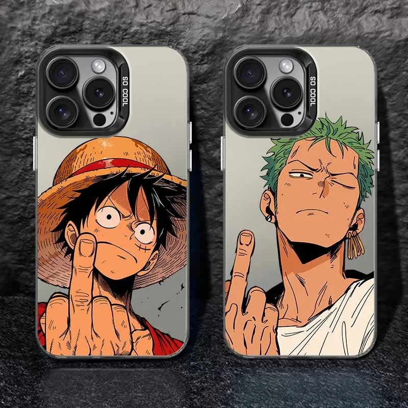 L-uffys Z-oro Anime Hülle für Apple iPhone 17 Air 16E 16 15 14 13 12 mini Pro Max Plus Bunte Handyhülle – Detail 1