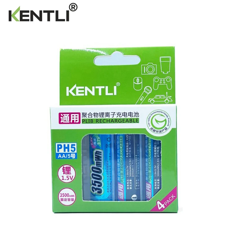 KENTLI aa and aaa batteries with charger free shipping 1 5v battery dropshipping battery rechargeable and battery for home