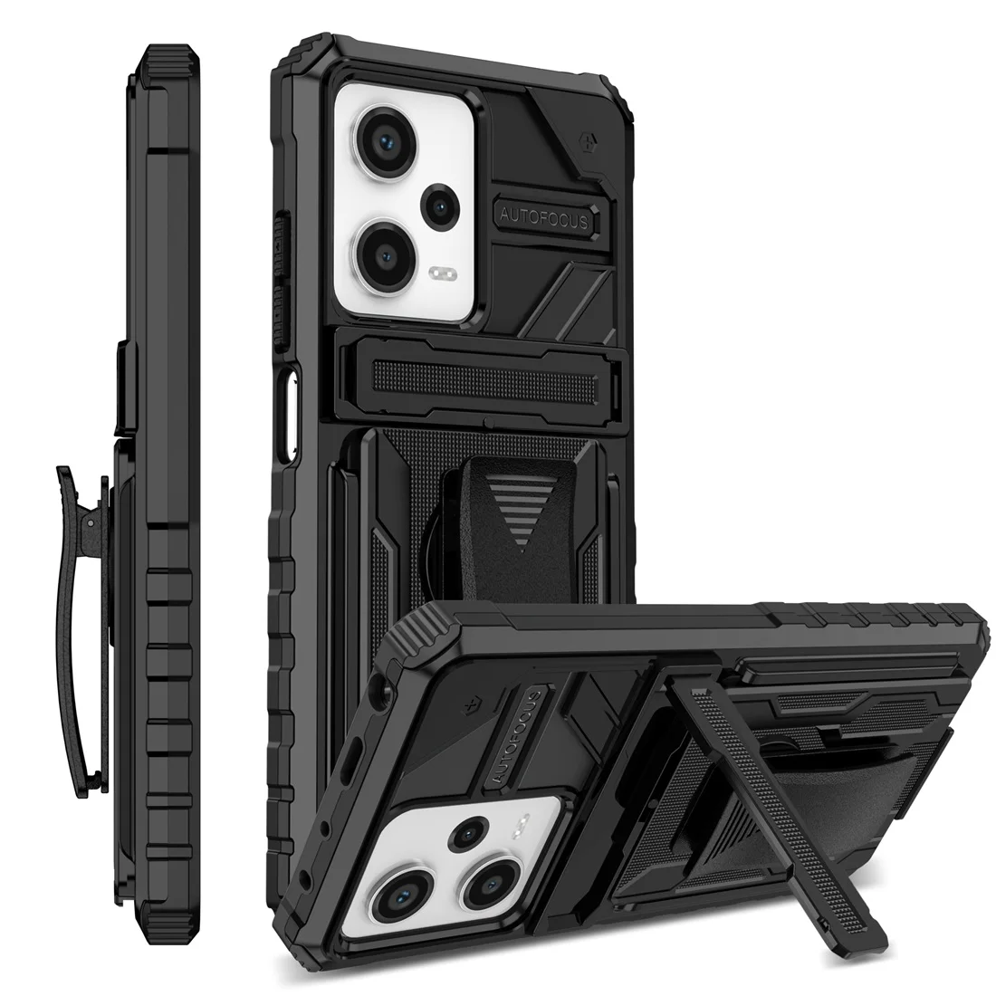 for Poco X5 Pro dual layers Shockproof Protective Cover, Belt Clip Kickstand Case for Xiaomi Redmi Note 12 Pro 5G phone cases