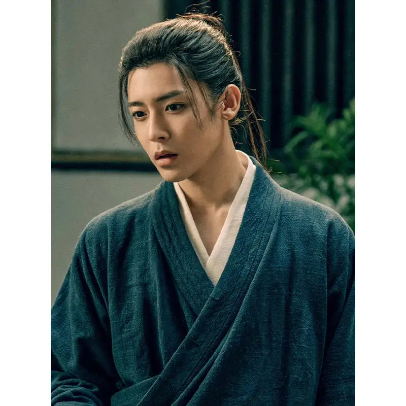 جديد النمط الصيني الرجال الطاوية رداء سترة Wudang جبل الطاوية رداء مجموعة اليومية الطاوية رداء مجموعة تاي تشي ممارسة الملابس