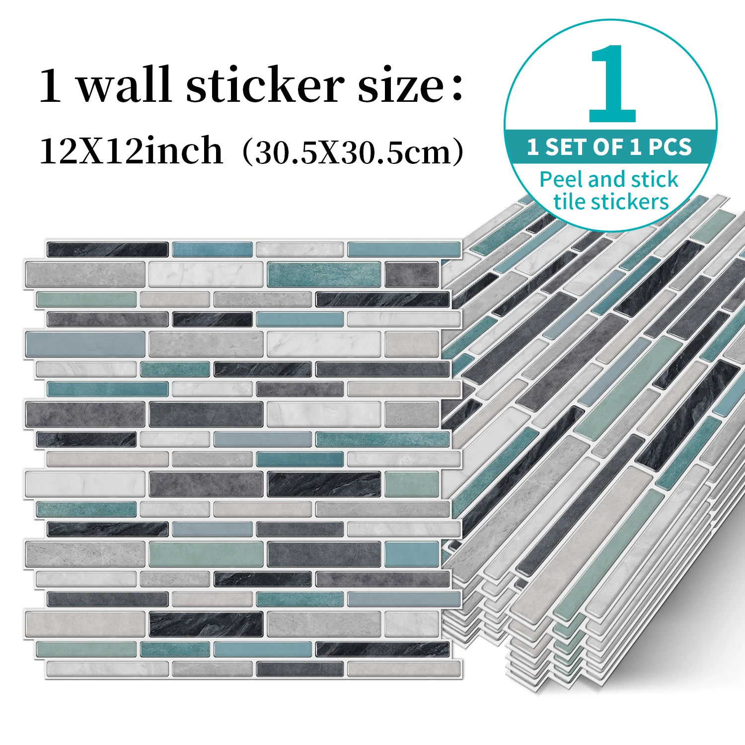 

12x12 inch wall tiles, ceramic tiles, wall stickers - kitchen, bathroom, waterproof, oil proof wallpaper, home decoration