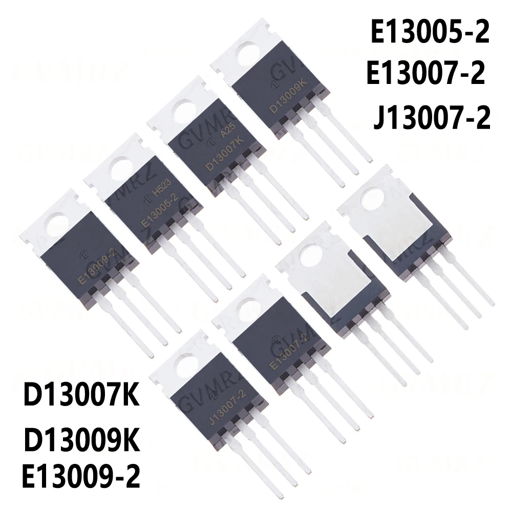 10pcs J13007-2 D13009K D13007K E13005-2 E13007-2 E13009-2 13007 13009 TO-220 Transistor