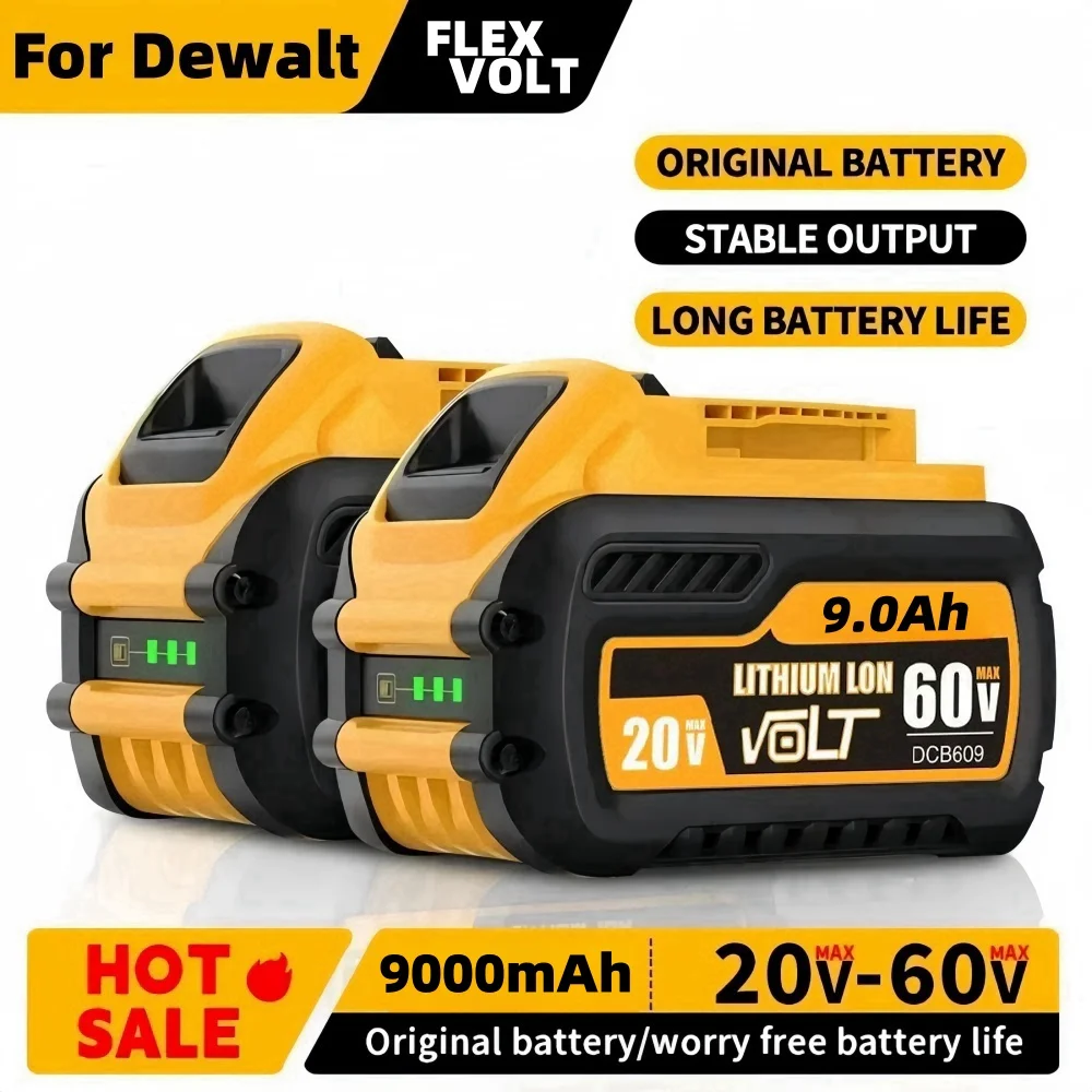 Original For DEWALT 20V For Flexvolt 20V/60V MAX DCB609 DCB547-XJ DCB205 DCB200 DCB182 DCB609-2 For Dewalt Lithium Ion Battery