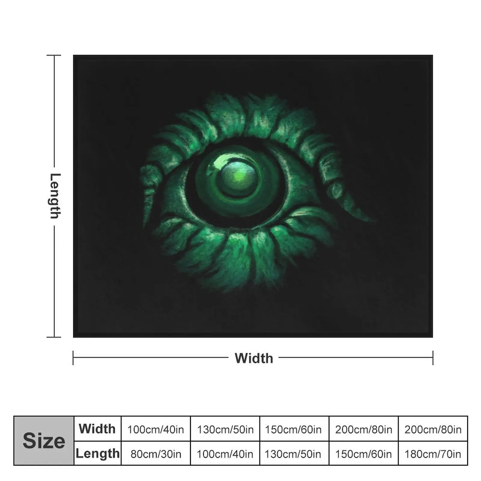 Cthulhu Eye (Waterpixels) Throw Blanket Furry cosplay anime Weighted Blankets