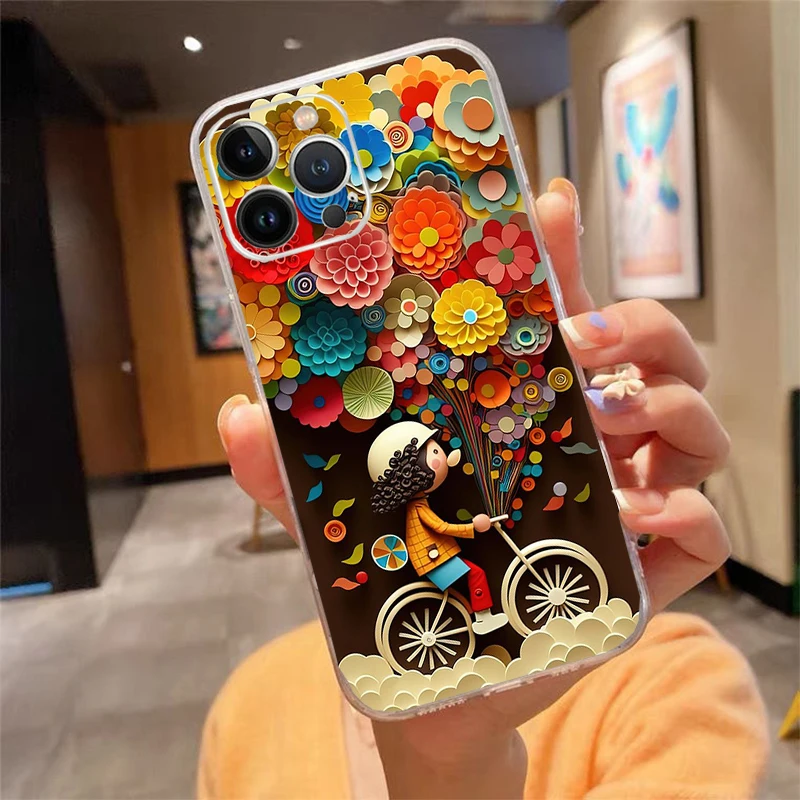 Happy Mom Girl Sister Couple Phone Case For iphone 16 15 14 Pro Max 16 15 14 13 12 Pro 15Plus iphone 11