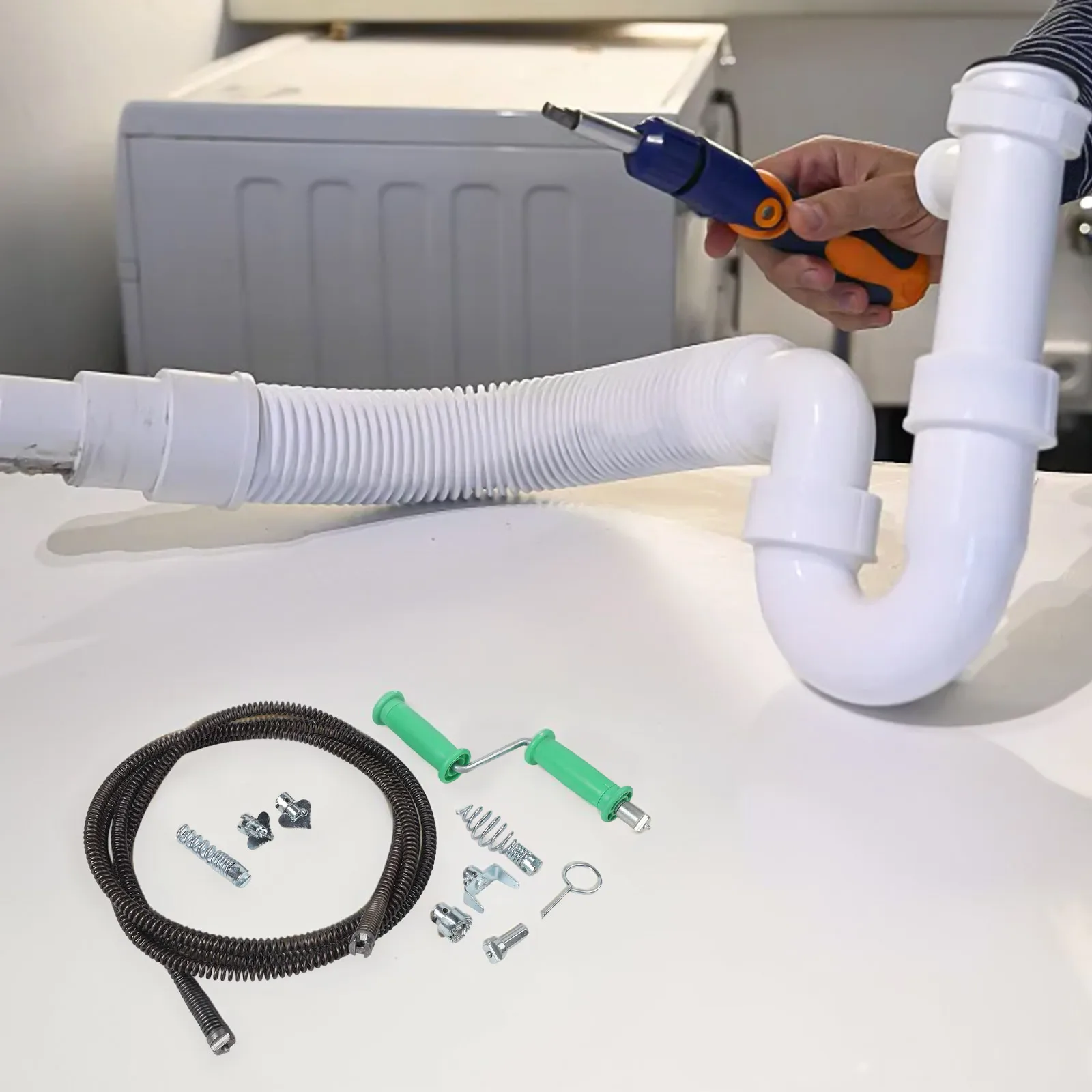 

Pipe Cleaning Spiral Is Made From High-strength Steel, Designed For Durability And Longevity For Electric Pipe Cleaning Machine