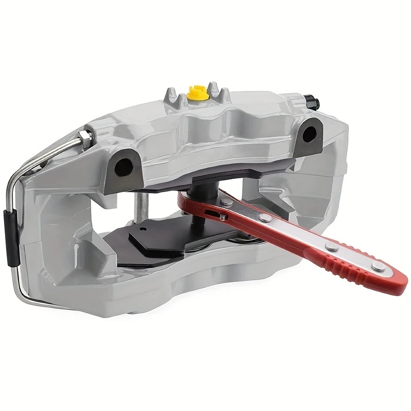 

Ratcheting Brake Caliper Press Tool Car Piston Expander Wrench with 2 Steel Plates for Auto Brake Pad Replacement Hand Tools