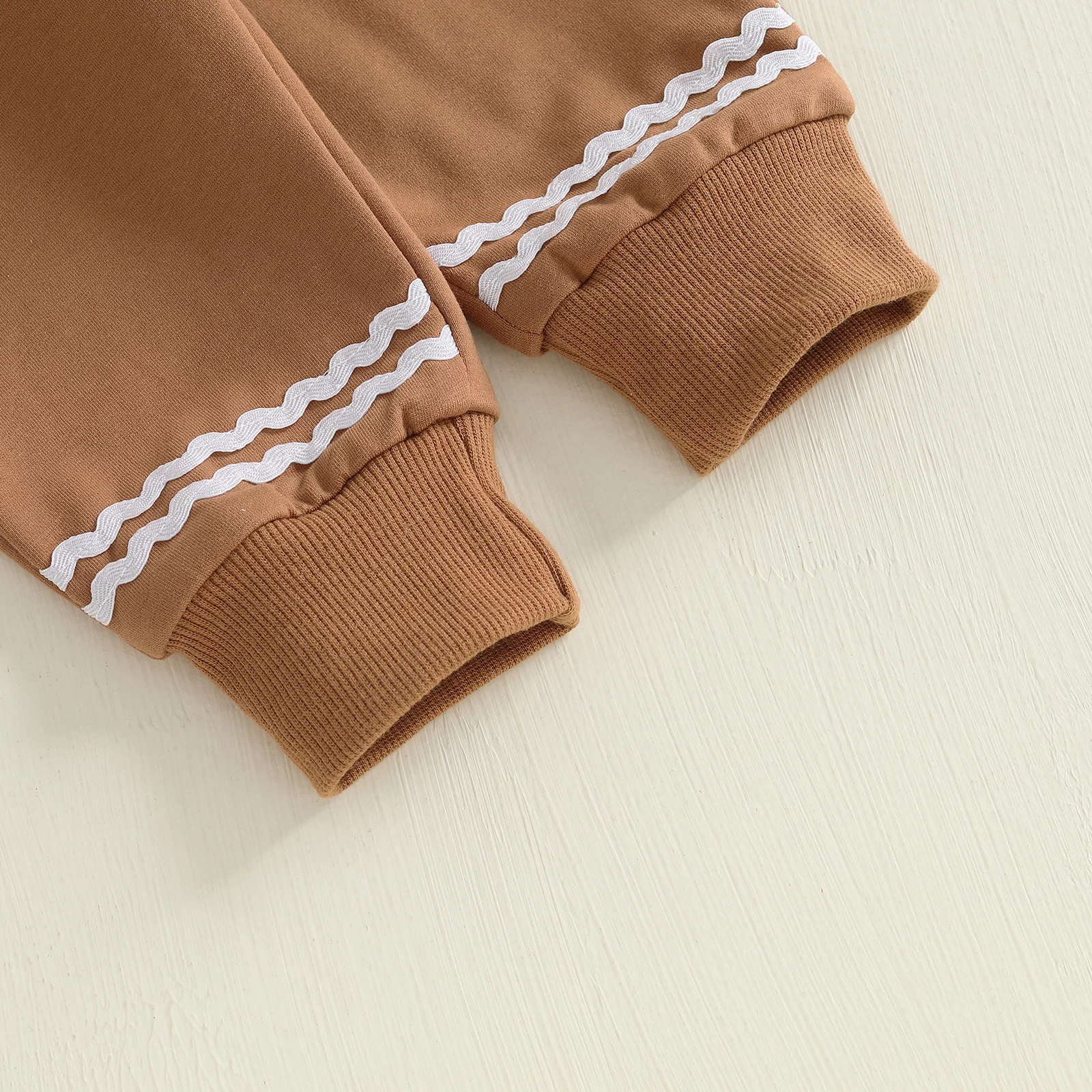 عيد الميلاد الرضع طفل الفتيات الزنجبيل السراويل 2 قطعة الملابس مجموعات طفل الحلوى التطريز طويلة الأكمام قمم الرباط السراويل #5