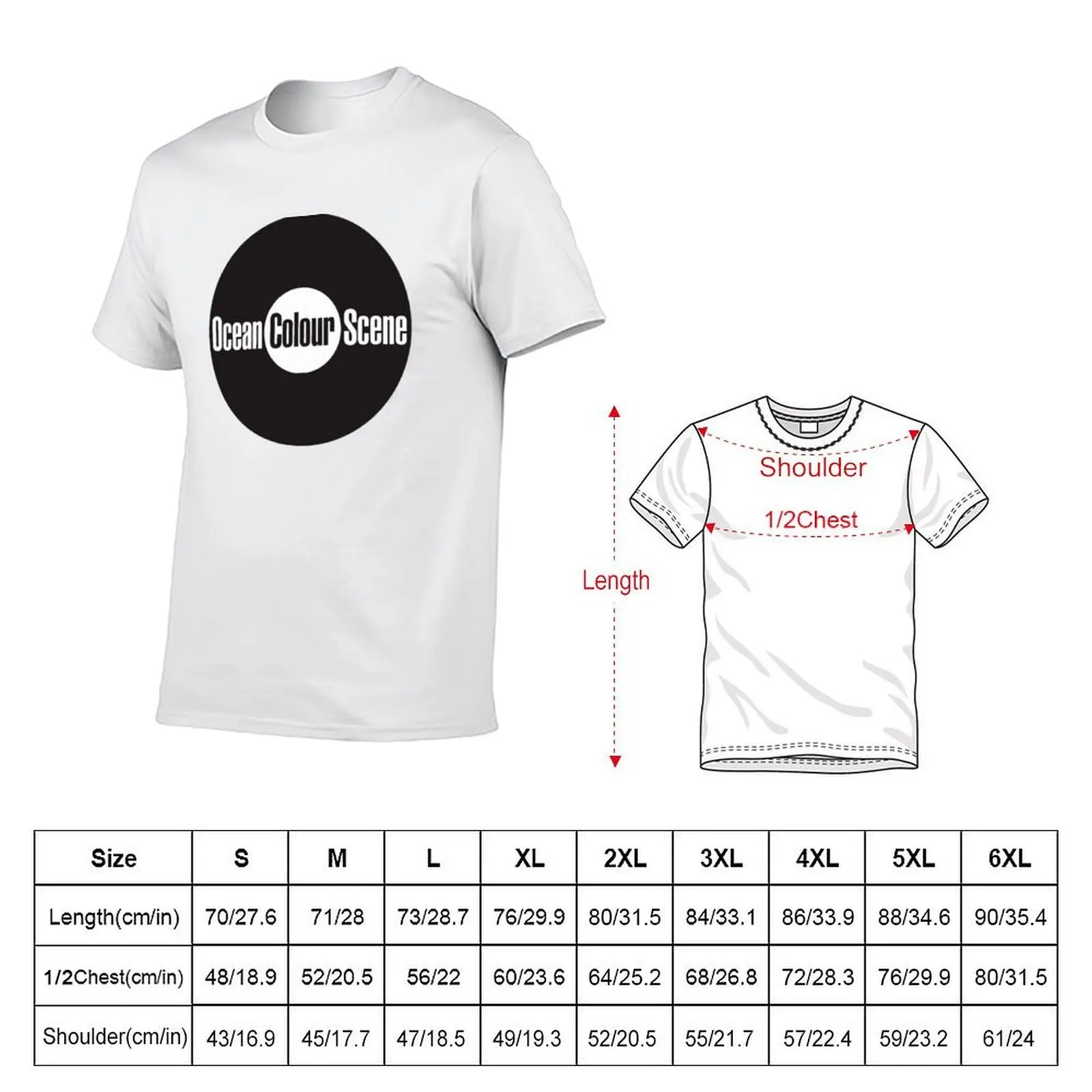 Ocean Colour Scene T-Shirt anime figures Personalized t-shirt oversized t shirt men