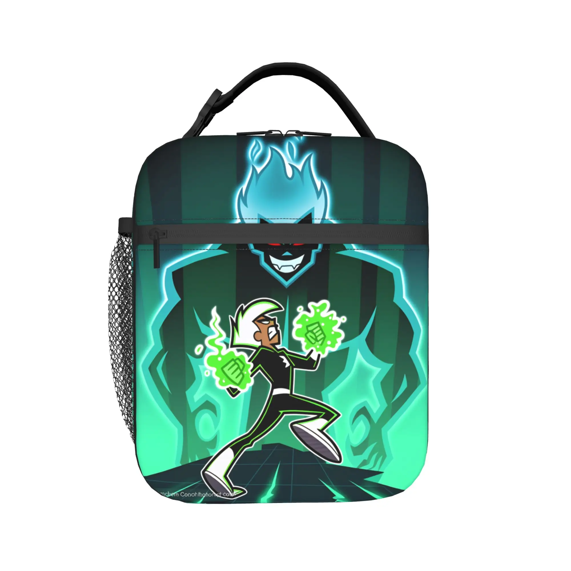 Danny Phantom Lunch Bag  Vintage Lunch Box For Men Office Portable Insulated Cooler Bag Oxford Designer Tote Food Bags