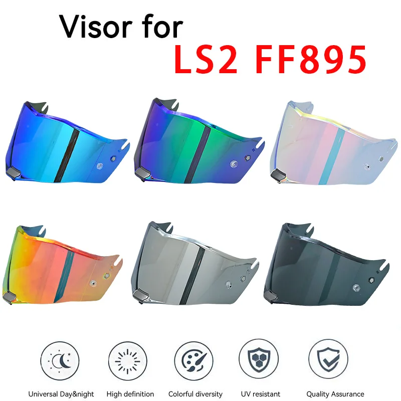 THUNDER Motorcycle Helmet Visor FOR LS2 FF805 Transparent Chrome Red Extra Shield Universal anti-fog film